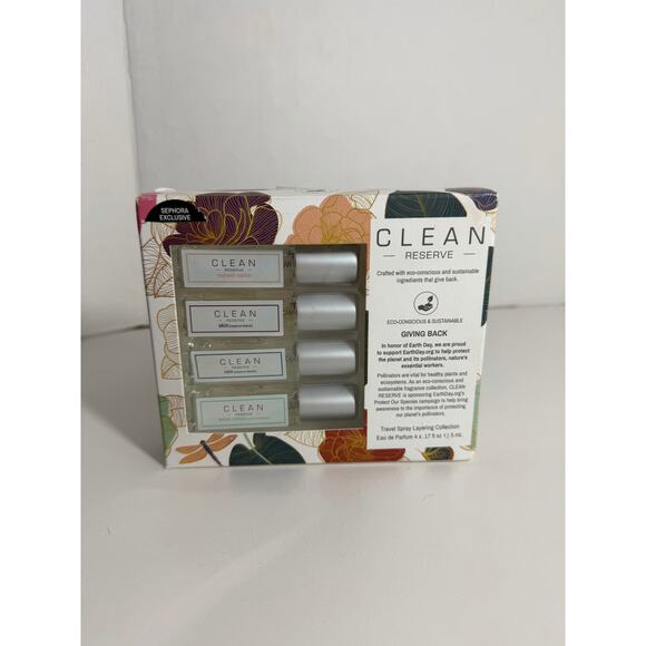 clean reserve Other - Clean Reserve Travel Spray Layering 4 x .17 oz Eau de Perfume NEW & SEALED BOX